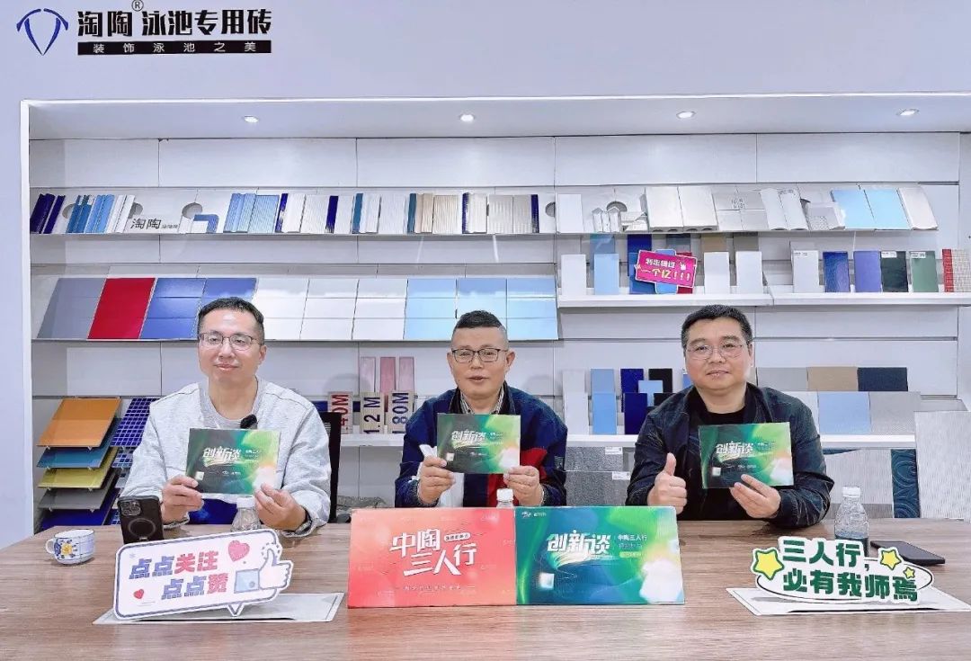 《中陶三人行·创新谈》对话淘陶泳池砖董事长胡润甲：看小品类如何撬动大市场