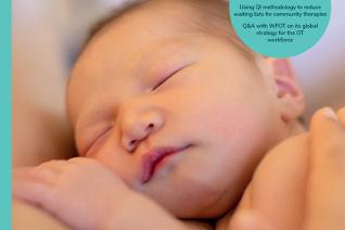 Front Cover of January OT News, photo of baby with main headline: Placing parents at the heart of their baby's care