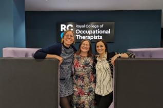 group photo of Elizabeth Savill, Orla Irwin and Miriam Smyth