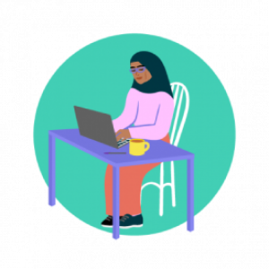 Woman on laptop
