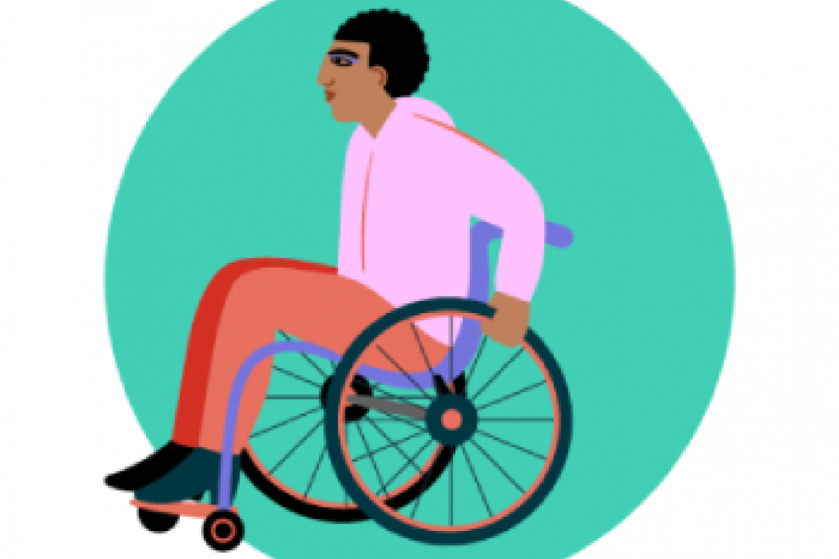 Man in wheelchair Man in wheelchair
